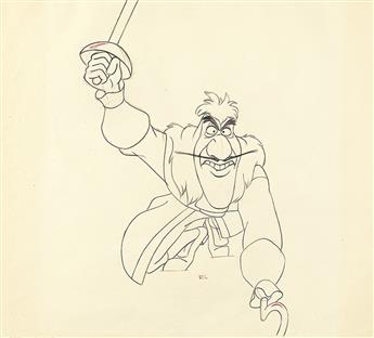 (ANIMATION.)  (WALT DISNEY STUDIOS.) WOLFGANG REITHERMAN. Captain Hook.